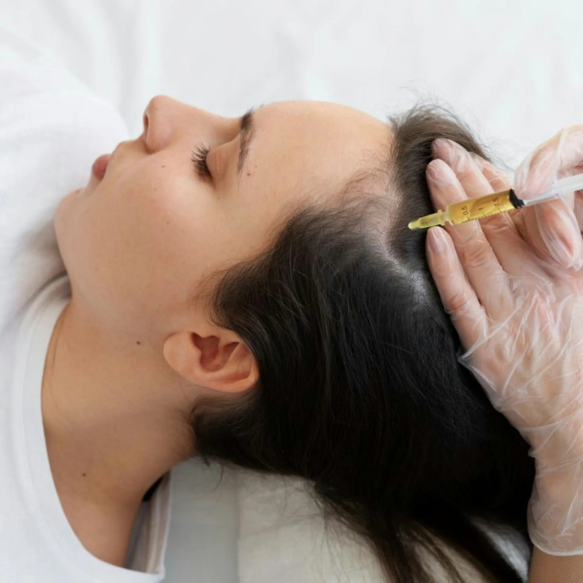 Hair treatment session at NIIA clinic